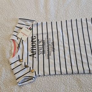 Vingino blue and white girls dress